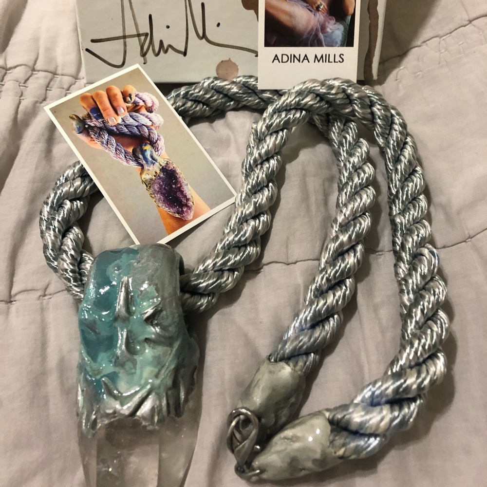 Adina Mills Large Clear Quartz Necklace